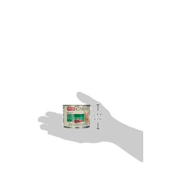 animonda Carny Katzen Nassfutter Rind + Reh mit Preiselbeeren (6 x 200g), getreidefreies Katzen Nassfutter ohne Zucker, mit frischen fleischigen Zutaten