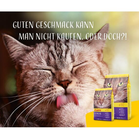 JOSERA Culinesse (1 x 10 kg) | Adult | Premium Trockenfutter für ausgewachsene wählerische Katzen | Lachs & Geflügel | gut verträglich | moderater Fettgehalt | weizenfrei | Katzenfutter | 1er Pack