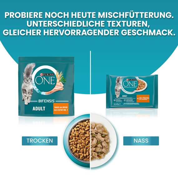 PURINA ONE BIFENSIS STERILCAT Katzenfutter trocken für sterilisierte Katzen, reich an Huhn, 1er Pack (1 x 5, 7kg)