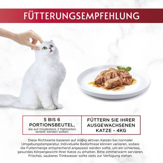 Gourmet Mon Petit Intense Katzenfutter nass, Geflügel-Variationen, 8er Pack (8 x 6 Beutel à 50g)