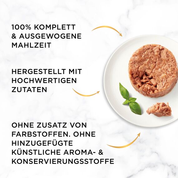 Gourmet Gold Raffiniertes Ragout Katzenfutter nass, mit Huhn, 12er Pack (12 x 85g)