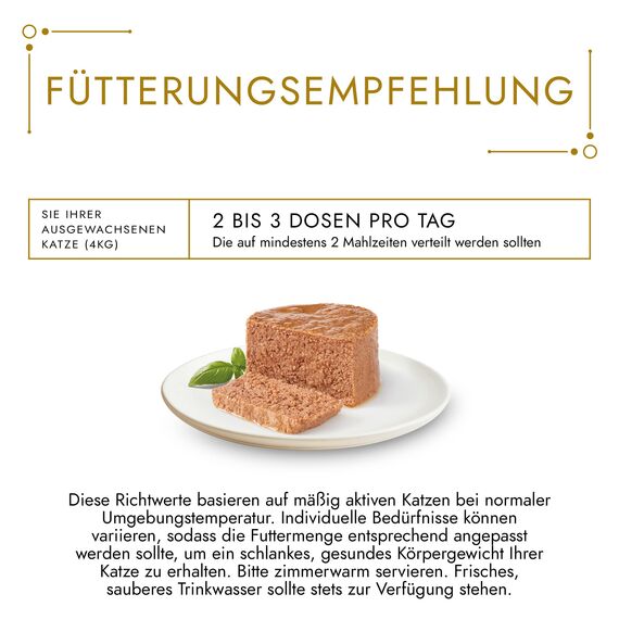 Gourmet Gold Feine Pastete Katzenfutter nass, Sorten-Mix, 12er Pack (12 x 8 Dosen à 85g)