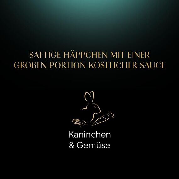 SHEBA Schale Nassfutter für Katzen Sauce Collection mit Kaninchen und Gemüse 2 x 11 x 85g
