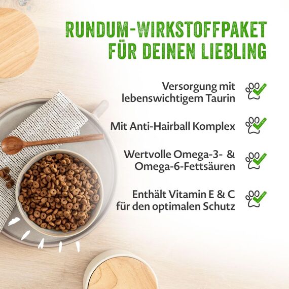 MERA Cats Huhn 2kg, Katzenfutter trocken für ausgewachsene Katzen, getreidefrei & nachhaltig, Katzen Trockenfutter mit hohem Fleischanteil