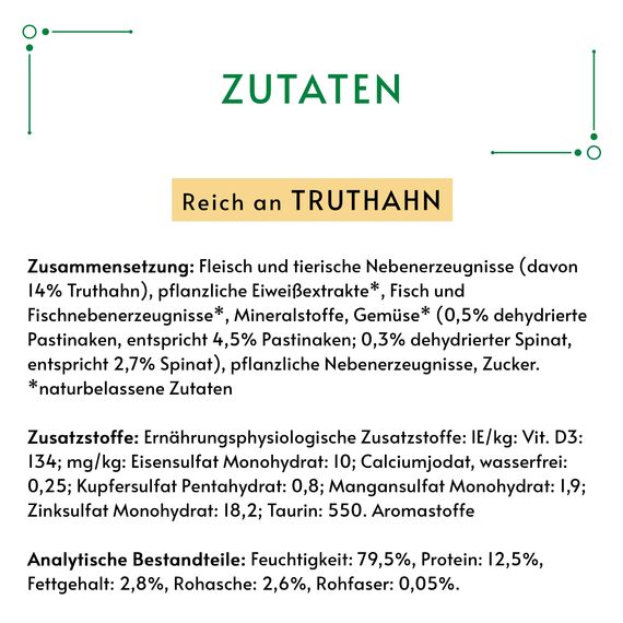 Gourmet Nature's Creation Katzennassfutter in Gelee naturbelassen, Truthahn, 12er Pack (12 x 85g)