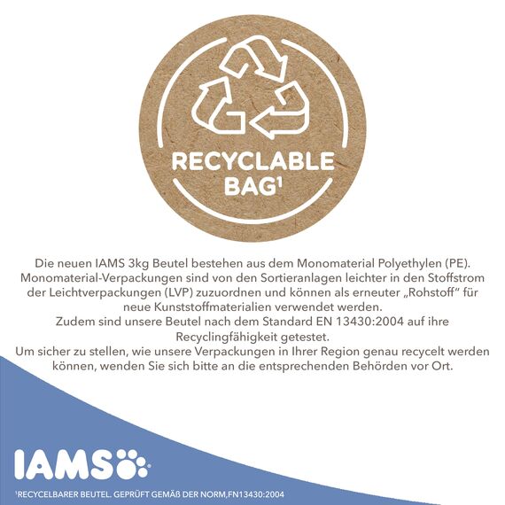 IAMS Sterilised Katzenfutter trocken mit Huhn - Trockenfutter für sterilisierte / kastrierte Katzen ab 1 Jahr, 3 kg
