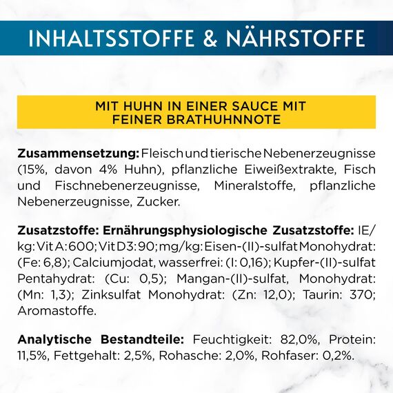 Gourmet Perle Genuss in Sauce Katzenfutter nass, mit Huhn, 26er Pack (26 x 85g)