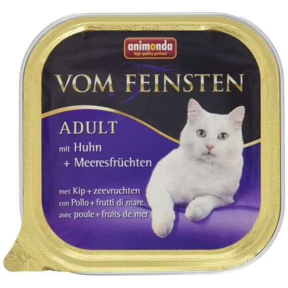 animonda vom Feinsten Katzenfutter nass mit Pute in Tomatensauce (32 x 100g), getreidefreies Katzenfutter nass ohne Zucker, mit frischen, fleischigen Zutaten