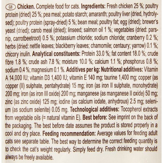 Venandi Animal – Premium Katzenfutter – Huhn, mit viel frischem Geflügel, Trockenfutter, getreidefrei 2er Pack (1 x 300g)