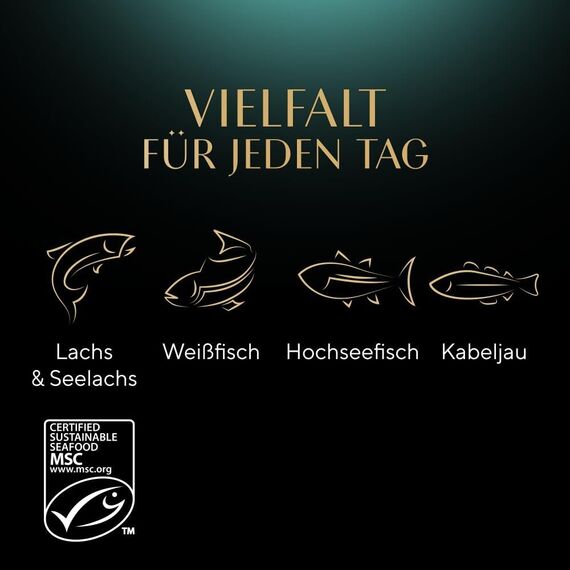 Sheba Selection Katzen Nassfutter im Portionsbeutel Fisch Variation (MSC) in Sauce Multipack 4x12x85g