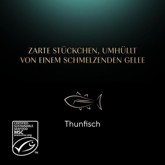 SHEBA Portionsbeutel Nassfutter für Katzen Delikatesse in Gelee mit Thunfisch MSC-Zertifiziert 28 x 85g