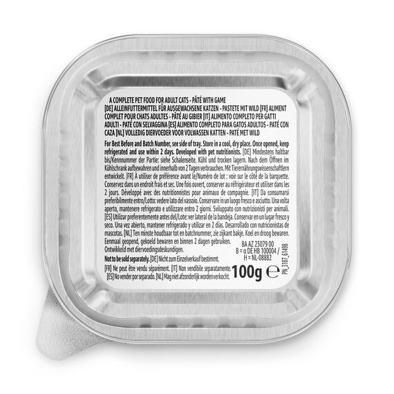 by Amazon Nassfutter für Katzen, Pastete mit Wild, 100g, 16er-Pack