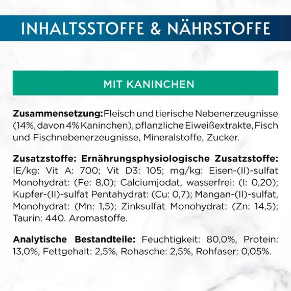 Gourmet Perle Erlesene Streifen Katzenfutter nass, mit Kaninchen, 26er Pack (26 x 85g)