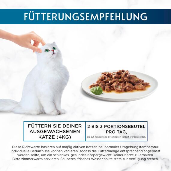 Gourmet Perle Erlesene Streifen Katzenfutter nass, mit Forelle, 26er Pack (26 x 85g)