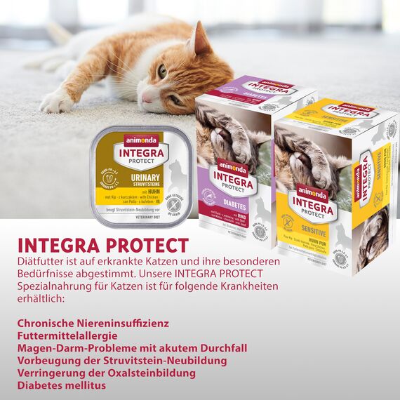 animonda INTEGRA PROTECT Urinary (1 x 1200 g), Katzen Diätfutter bei Harnsteinen, Katzenfutter verringert die Bildung von Struvitsteinen, Trockenfutter für Katzen ohne Getreide