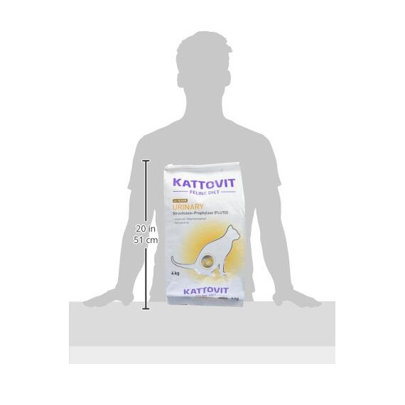 KATTOVIT - Urinary Trockenfutter für Katzen | Katzentrockenfutter für ausgewachsene Katzen mit Harnwegserkrankungen. Diätfutter als Alleinfuttermittel | 4 kg Huhn