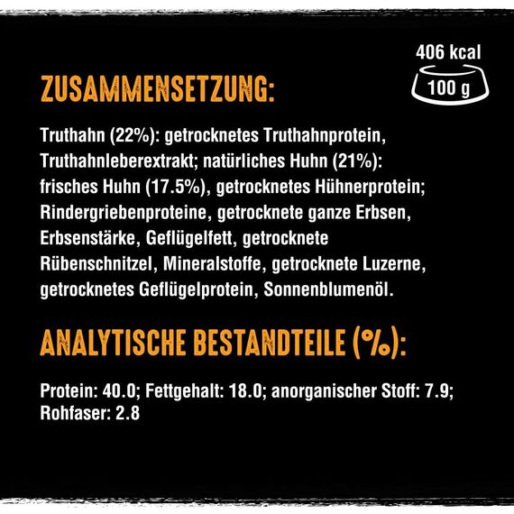 Crave Adult Trockenfutter mit Truthahn & Huhn, 7kg (1 Beutel) – Premium Katzenfutter trocken mit hohem Proteingehalt und ohne Getreide – Hergestellt mit 100 Prozent natürlichem Huhn