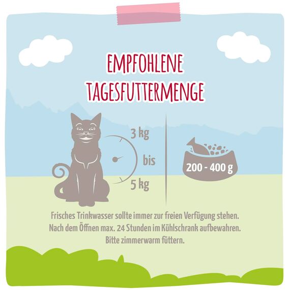 MjAMjAM - Premium Nassfutter für Katzen - kulinarischer Hirsch und Truthahn an frischen Cranberries, 6er Pack (6 x 800 g), getreidefrei mit extra viel Fleisch
