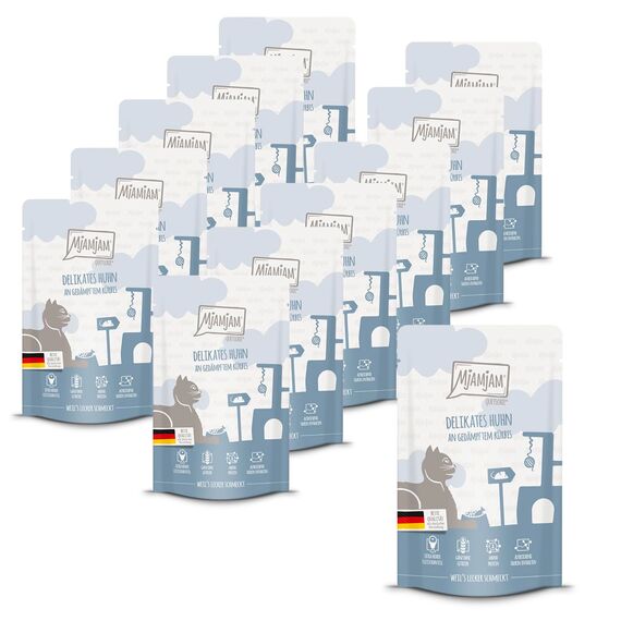 MjAMjAM - Quetschie - delikates Huhn an gedämpftem Kürbis 12 x 125 g