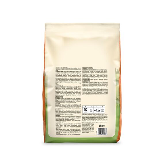 by Amazon Katzenfutter für ausgewachsene Katzen, Fein zubereitetes Trockenfutter mit frischem Huhn und Reis, 3 kg (1er-Pack)(Zuvor eine Marke von Lifelong, gleiches Produkt)