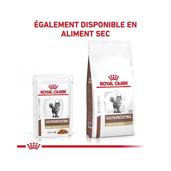 Royal Canin Gastro Intestinal Fibre Response | 12 x 85 g | Diät-Alleinfuttermittel für Adulte Katzen | Für Katzen mit chronischer Verstopfung oder ähnlichen Magen-Darm-Problemen