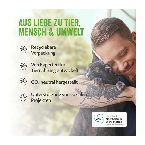 mera Cats Senior Rind, Trockenfutter für Sensible Katzen, getreidefrei & nachhaltig, Katzentrockenfutter mit hohem Fleischanteil, 2 kg