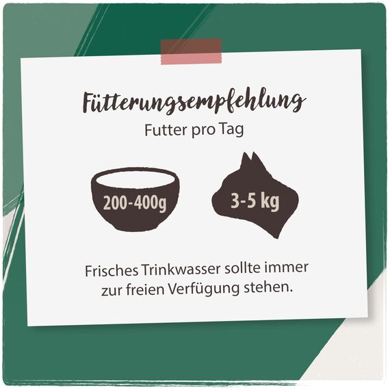 Venandi Animal Premium Nassfutter für Katzen, Probierpaket II, Huhn + Kaninchen, Kalb, Truthahn, 6 x 400 g, getreidefrei und naturbelassen, 2.4 kg