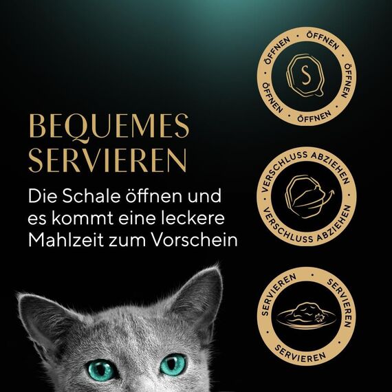 SHEBA Schale Nassfutter für Katzen Selection in Sauce Häppchen mit Huhn 2 x 11 x 85g