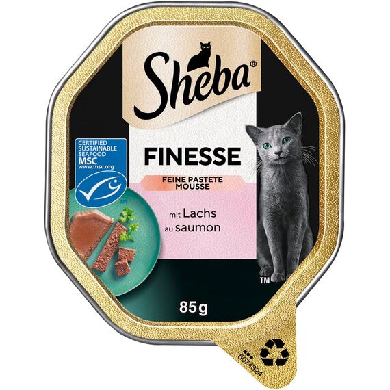 SHEBA® Schale Finesse Pastete/Mousse mit Lachs MSC 2 x 11 x 85g