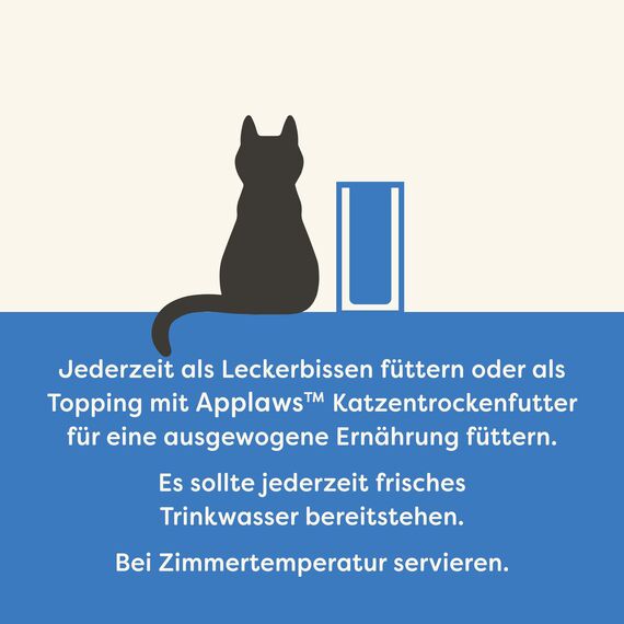 Applaws natürlich Katzenleckerli, Ganzer Thunfisch Loin Katzensnack, 30g Beutel (Packung mit 12 Beuteln)