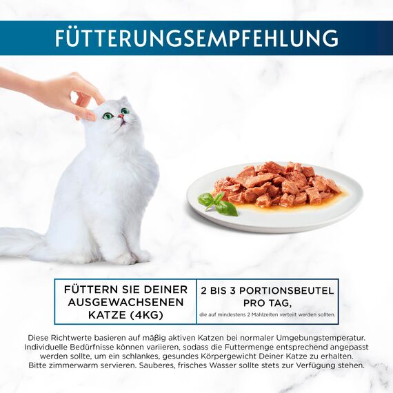 Gourmet Perle Erlesene Streifen Katzenfutter nass, Sorten-Mix, 12er Pack (12 x 4 Beutel à 85g)