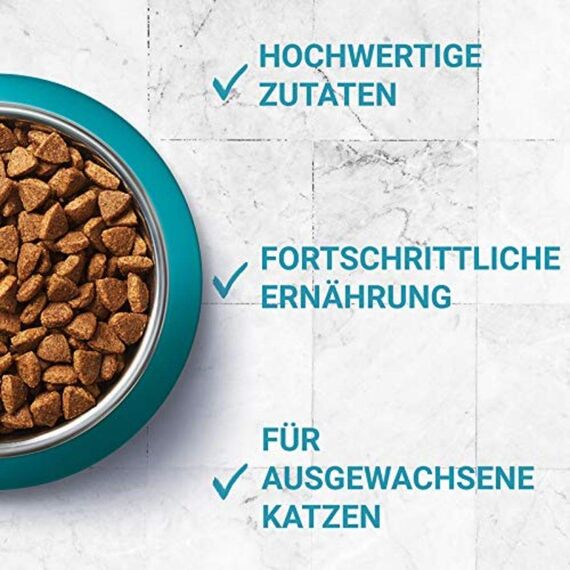 PURINA ONE BIFENSIS Adult Katzentrockenfutter: reich an Huhn, stärkt natürliche Abwehrkräfte, für gesunde Knochen, Haut, Zähne & Harnwege I ab 1 Jahr