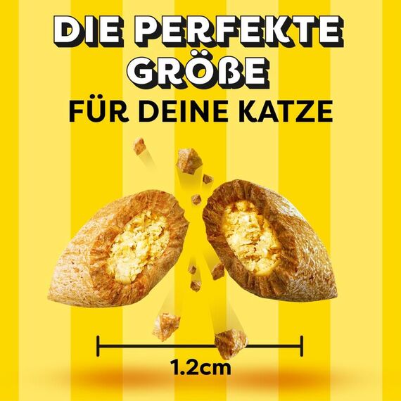 Dreamies Mix Katzensnacks mit Huhn & Ente – Außen knusprig & innen cremig – 6 x 60g