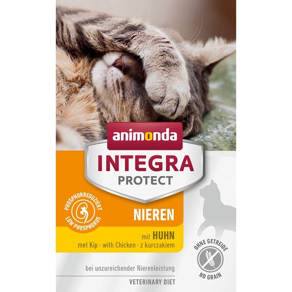 animonda INTEGRA PROTECT Katzenfutter nass Renal (Nieren) Huhn (6 x 100g), vom Tierarzt empfohlen bei Niereninsuffizienz, mit Veterinären entwickeltes Diätalleinfutter für erwachsene Katzen