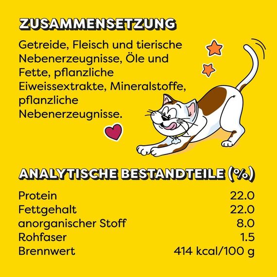 DREAMIES SHAKE UPS Multivitamins Geflügel Picknick, Katzenleckerlis im Portionsbeutel - 55g (6 Beutel)