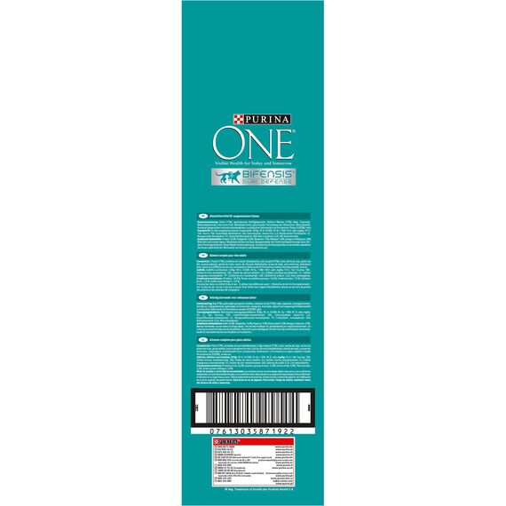 PURINA ONE BIFENSIS Adult Katzentrockenfutter: reich an Huhn, stärkt natürliche Abwehrkräfte, für gesunde Knochen, Haut, Zähne & Harnwege I ab 1 Jahr
