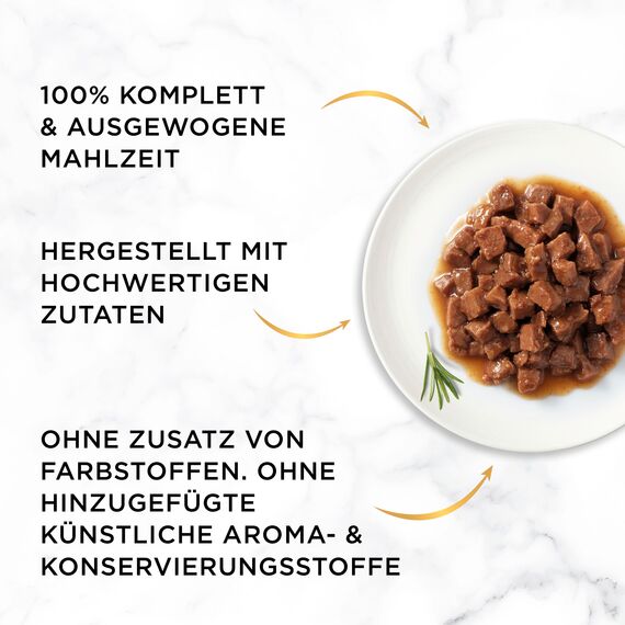 Gourmet Gold Feine Komposition Katzenfutter nass, Sorten-Mix, 12er Pack (12 x 4 Dosen à 85g)