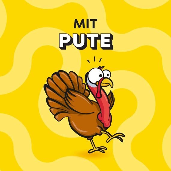 DREAMIES Katzensnacks - 6x60g - mit Pute - Traumhaft knusprige Katzen Leckerlies mit zarter Füllung