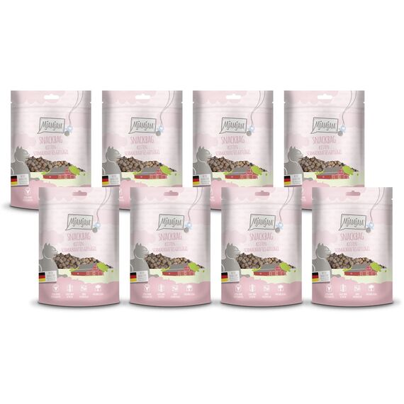 MjAMjAM - Premium Snackbag für Kitten – schmackhaftes Geflügel 8 x 125g