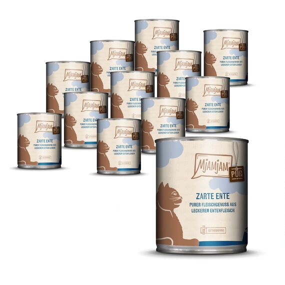 MjAMjAM - Purer Fleischgenuss - zarte Ente pur 12 x 800 g