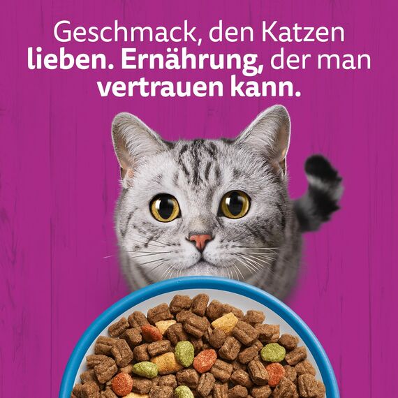 WHISKAS Trockenfutter für ausgewachsene Katzen 7kg mit Thunfisch
