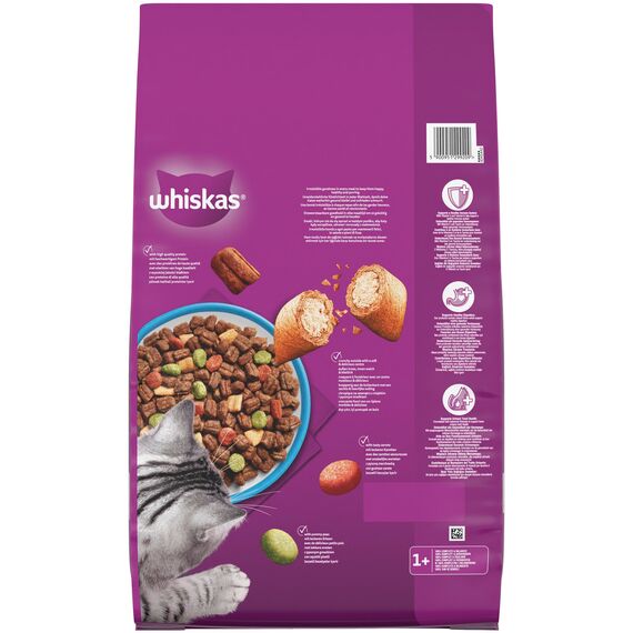 WHISKAS Trockenfutter für ausgewachsene Katzen 7kg mit Thunfisch
