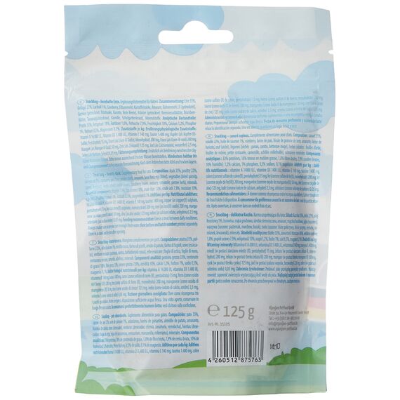 MjAMjAM - Premium Katzensnack - Snackbag - herzhafte Ente, 1er Pack (1 x 125 g), naturbelassen ganz ohne synthetische Konservierungsstoffe