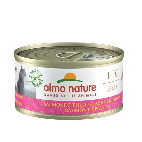 almo nature Megapack Katzenfutter nass - Lachs und Huhn - 12er Pack (6x70g)
