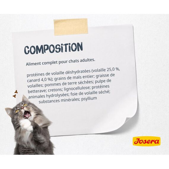 JOSERA Catelux (1 x 400 g) | Mit schmackhaftem Entenprotein & Kartoffel für anspruchsvolle Katzen | Super Premium Trockenfutter für ausgewachsene Katzen | 2er Pack