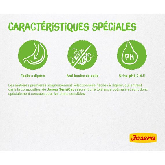 JOSERA SensiCat (1 x 2 kg) | Adult | Premium Trockenfutter für ausgewachsene empfindliche Katzen | Geflügel & Reis | extra verträgliche Rezeptur | weizenfrei | Katzenfutter | 2er Pack