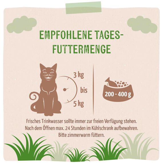 MjAMjAM - Premium Nassfutter für Katzen - purer Fleischgenuss - leckeres Rind pur 800g, 6er Pack (6 x 800g), naturbelassen mit extra viel Fleisch