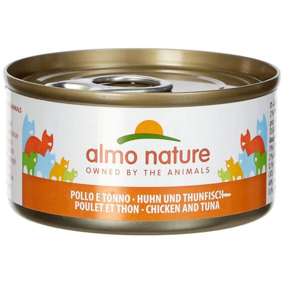almo nature Megapack Katzenfutter nass - Huhn und Thunfisch - 6er Pack (6x70g)