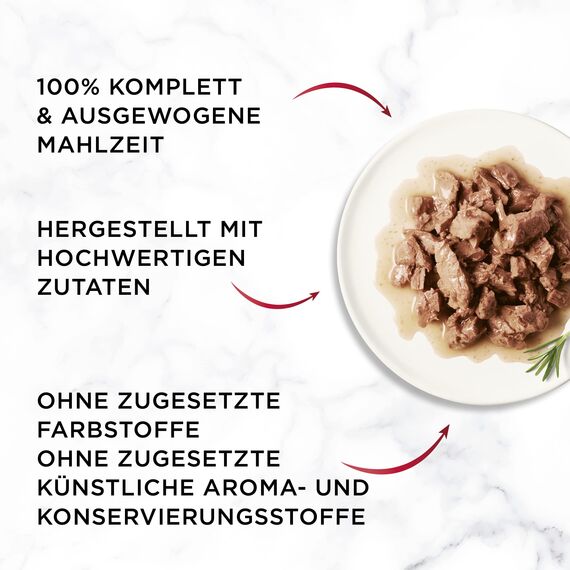 Gourmet Mon Petit Intense Katzenfutter nass, Fisch-Variationen, 8er Pack (8 x 6 Beutel à 50g)
