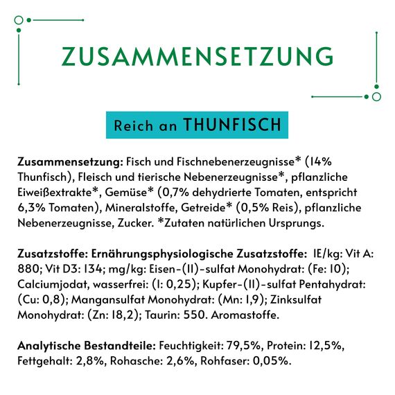 Gourmet Nature's Creation Katzennassfutter in Gelee naturbelassen, Thunfisch, 12er Pack (12 x 85g)